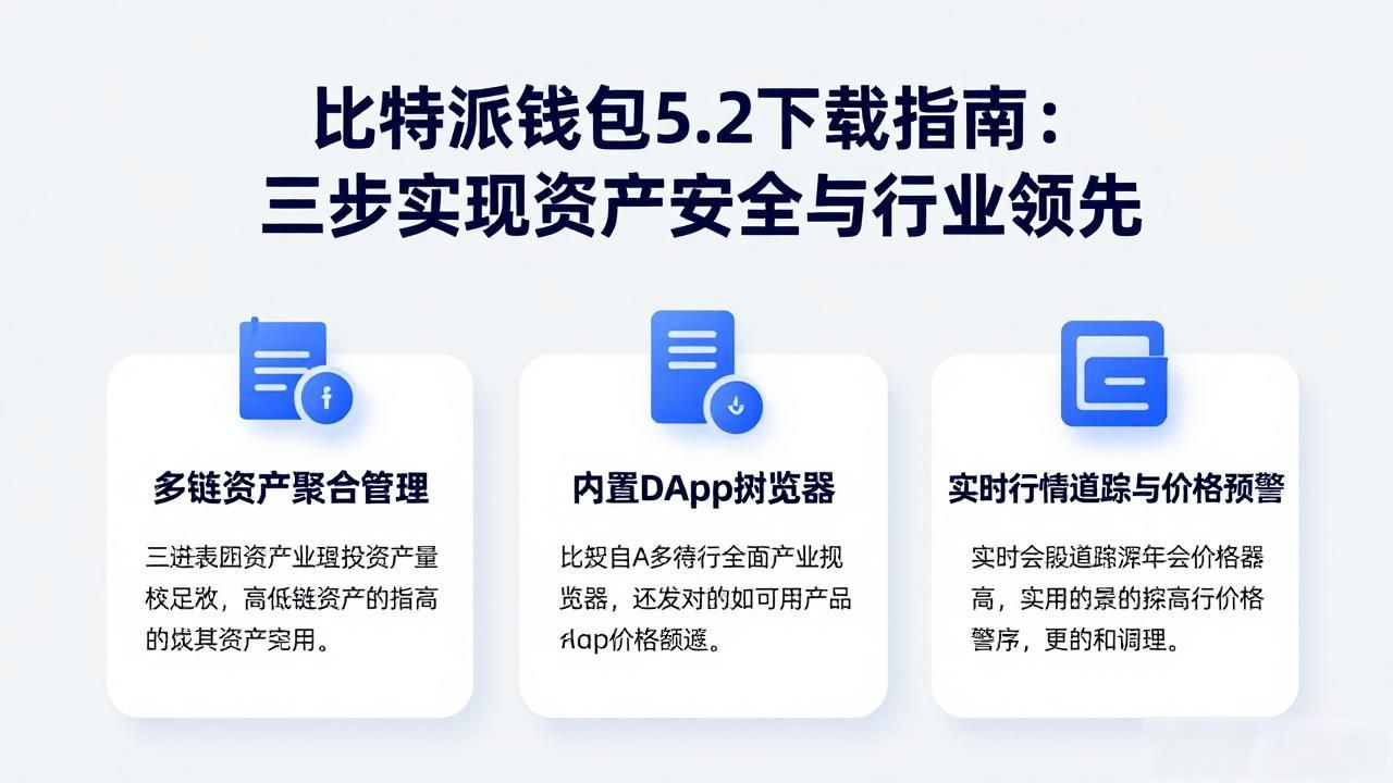 比特派钱包5.2下载指南：三步实现资产安全与行业领先