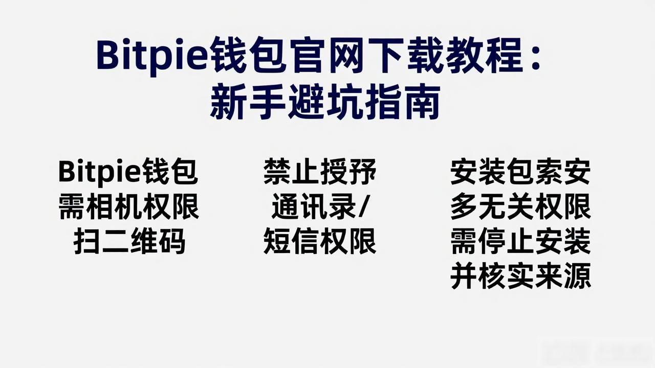 Bitpie钱包官网下载教程：新手避坑指南