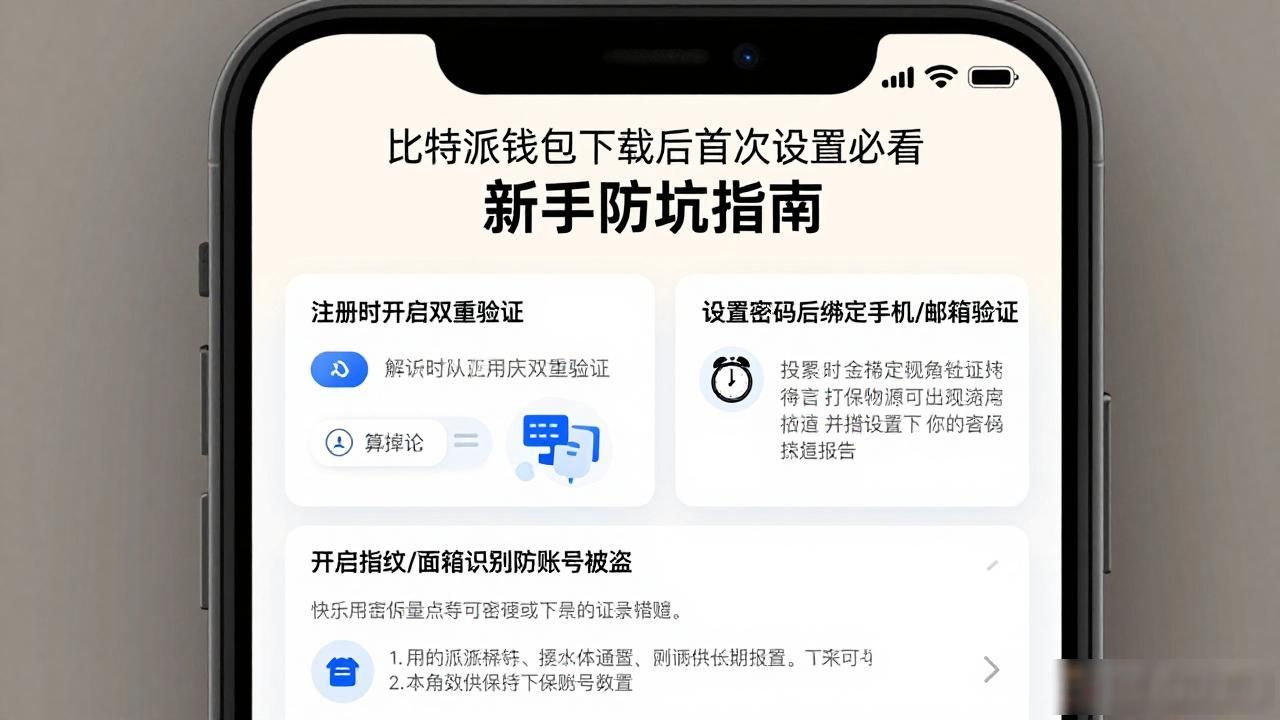 比特派钱包下载后首次设置必看 新手防坑指南