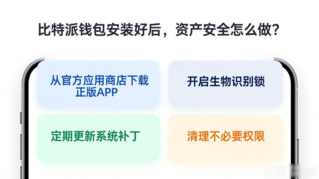 比特派钱包安装好后，资产安全怎么做？
