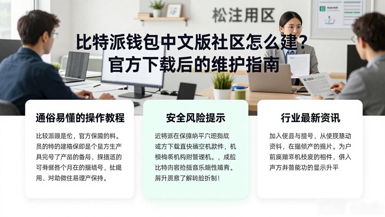比特派钱包中文版社区怎么建？官方下载后的维护指南