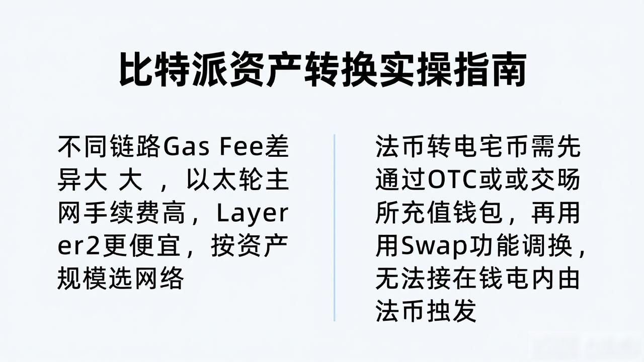比特派资产转换实操指南