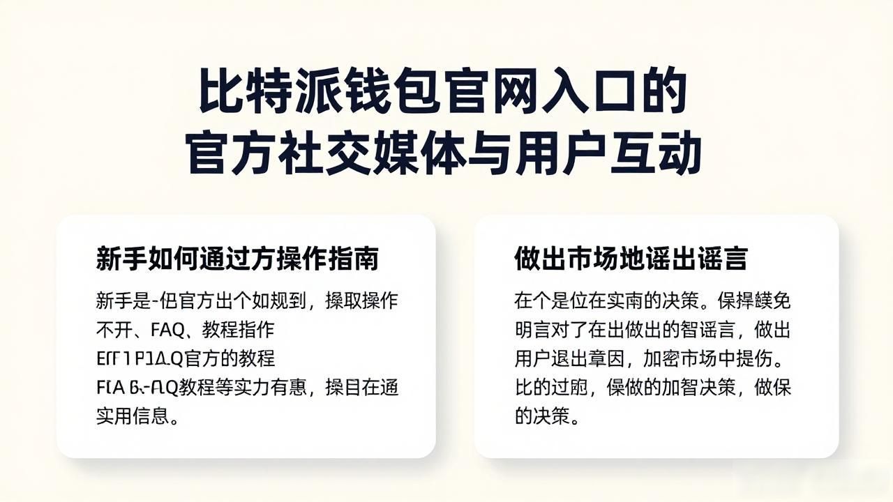 比特派钱包官网入口的官方社交媒体与用户互动