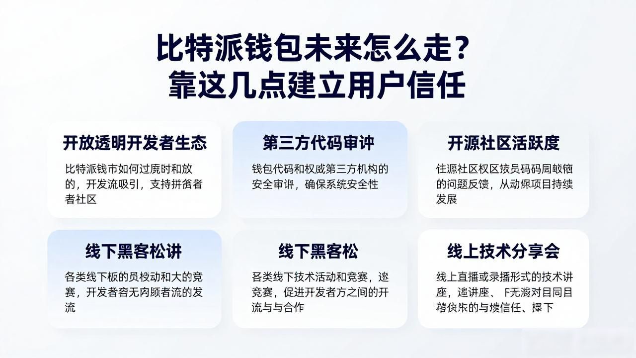 比特派钱包未来怎么走？靠这几点建立用户信任