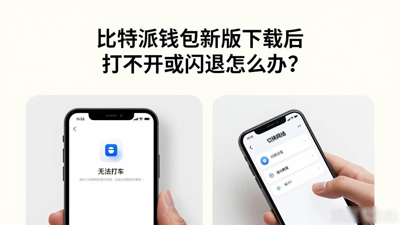 比特派钱包新版下载后打不开或闪退怎么办？