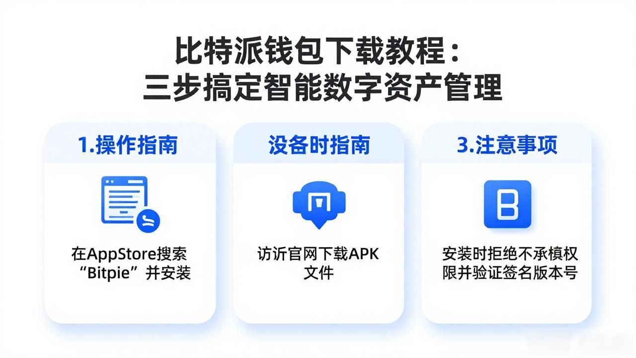 比特派钱包下载教程：三步搞定智能数字资产管理