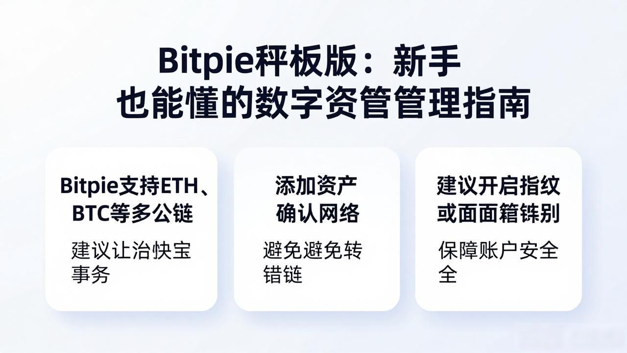 Bitpie手机版：新手也能懂的数字资产管理指南