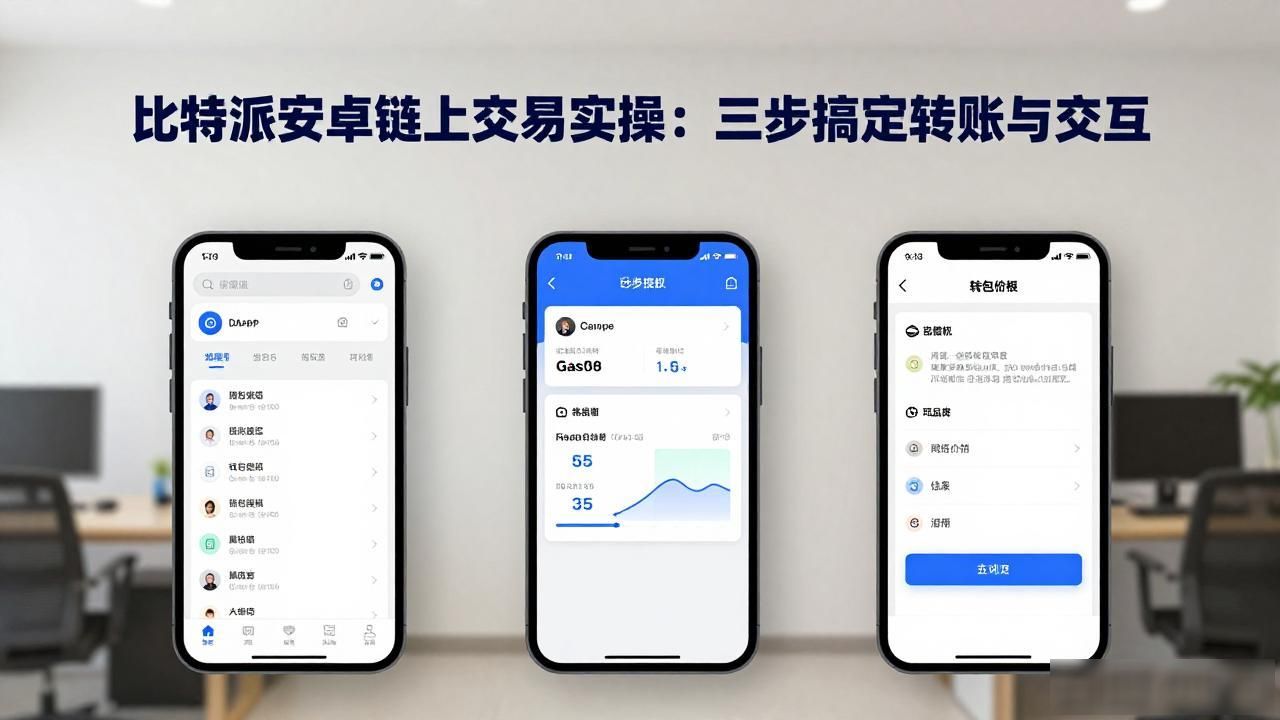 比特派安卓链上交易实操：三步搞定转账与交互