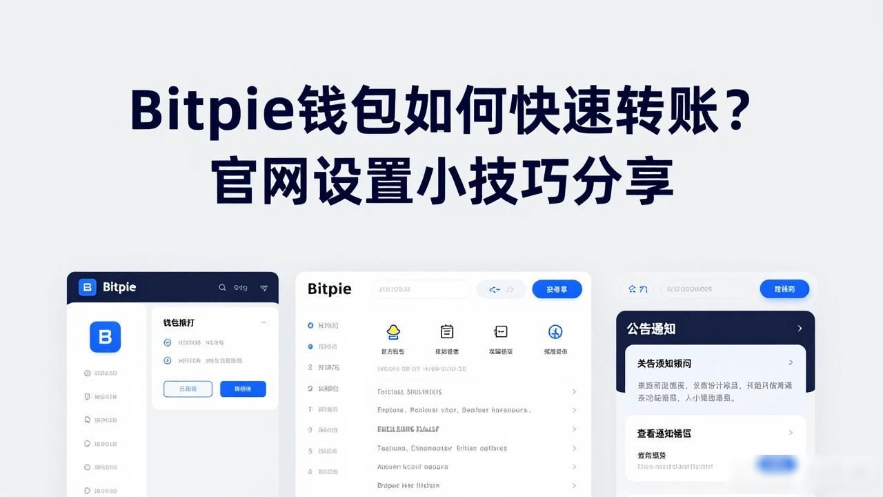 Bitpie钱包如何快速转账？官网设置小技巧分享