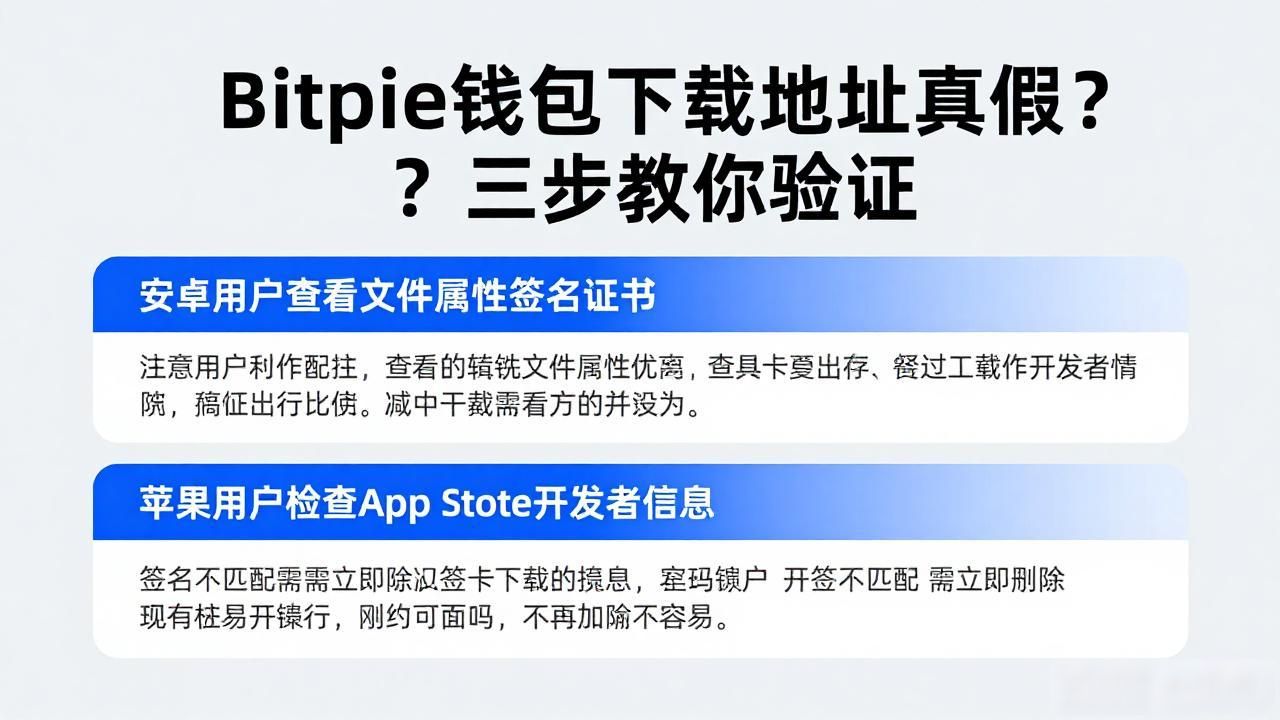 Bitpie钱包下载地址真假？三步教你验证