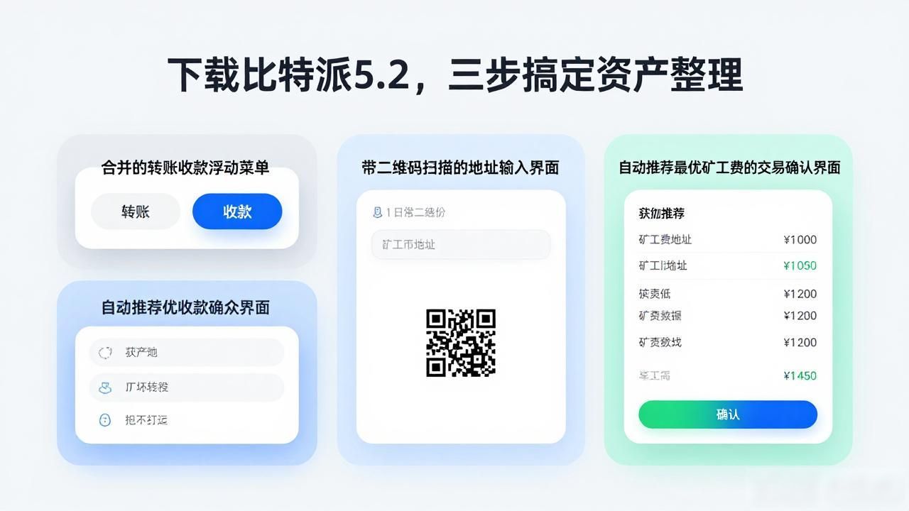 下载比特派5.2，三步搞定资产整理