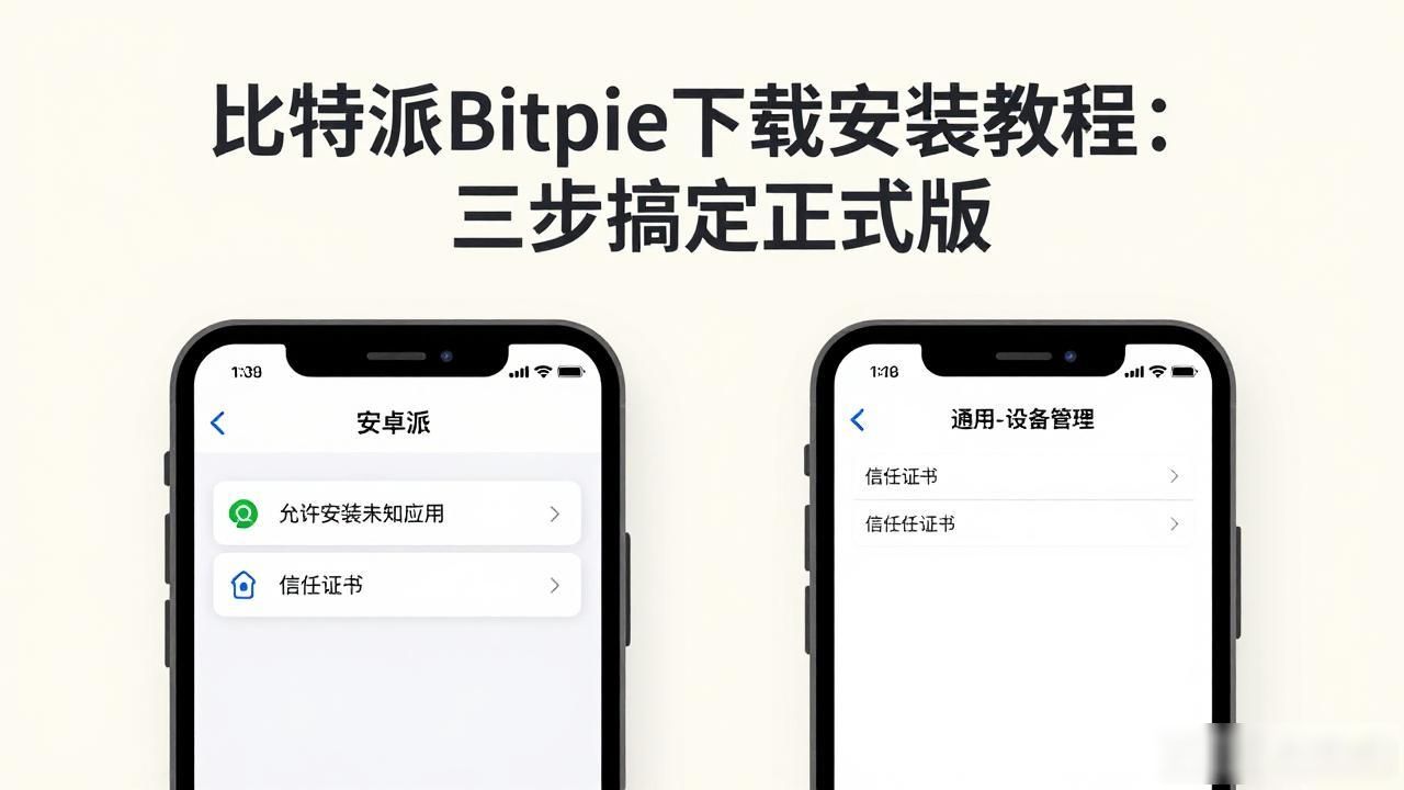比特派Bitpie下载安装教程：三步搞定正式版