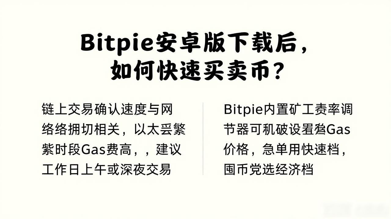 Bitpie安卓版下载后，如何快速买卖币？