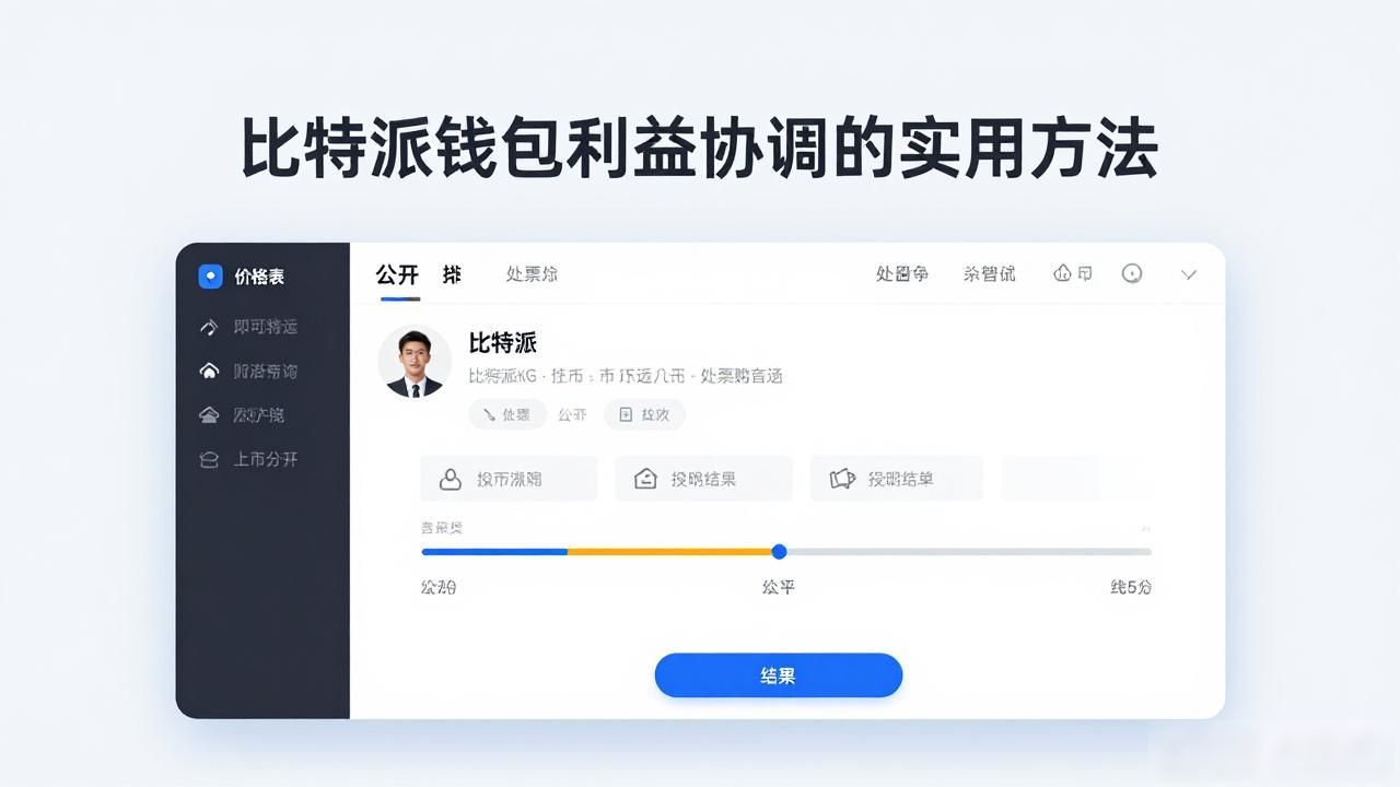 比特派钱包利益协调的实用方法